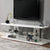 Furniture Of America Ernst White/Clear Contemporary 72" Tv Stand Model CM5901WH-TV-72