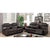 Furniture Of America Pondera Dark Brown Transitional Sofa + Love Sea Table + Chair Model CM6568-3PC