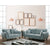 Furniture Of America Phillipa Light Teal Mid-Century Modern Sofa + Loveseat Model CM6610-2PC