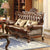 Furniture Of America Jericho Brown/Dark Oak Traditional Loveseat Model CM6786-LV-PK