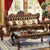 Furniture Of America Jericho Brown/Dark Oak Traditional Sofa Model CM6786-SF-PK