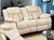 Furniture Of America Barbado Ivory Transitional Loveseat With 2 Recliners Model CM6827LV