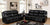 Furniture Of America Gatria Black Transitional Sofa + Love Sea Table + Chair Model CM6981-3PC