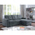 Furniture Of America Jacob Dark Gray Transitional Sectional Model CM6985DG-SECT