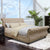 Furniture Of America Noemi Mocha Contemporary Eastern King Bed Model CM7127EK-BED-VN