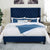 Furniture Of America Ryleigh Navy Transitional Queen Bed Model CM7141NV-Q-BED
