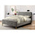 Furniture Of America Barney Gray Mid-Century Modern Queen Bed Model CM7272GY-Q-BED-VN