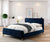 Furniture Of America Barney Navy Mid-Century Modern Queen Bed Model CM7272NV-Q-BED-VN