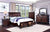 Furniture Of America Wells Dark Cherry Transitional 4-Piece Queen Bedroom Set Model CM7548CH-Q-4PC