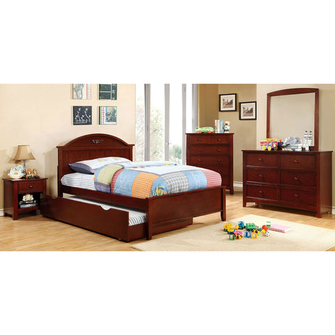 Furniture Of America Medina Cherry Transitional 4-Piece Twin Bedroom Set Model CM7942CH-T-4PC