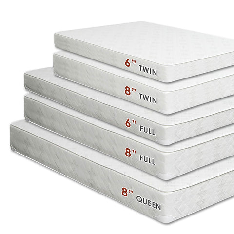 Furniture Of America Daisy White Foundation 8" Bunkie Board Combo Mattress, Queen Model DM-Combo-Q-8