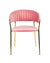 Modrest Brandy Modern Pink Fabric Dining Chair (Set of 2)
