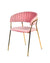 Modrest Brandy Modern Pink Fabric Dining Chair (Set of 2)