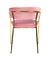 Modrest Brandy Modern Pink Fabric Dining Chair (Set of 2)