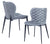 Modrest Felicia Modern Grey & Black Dining Chair (Set of 2)