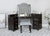 Furniture Of America Tracie Obsidian Gray Glam Vanity Set Model FOA-DK5686DG-PK