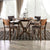 Furniture Of America Marina Walnut Transitional Counter Height Round Dining Table Model FOA3787RPT-TABLE