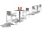 Divani Casa Gulf Outdoor White & Grey Bar Table Set