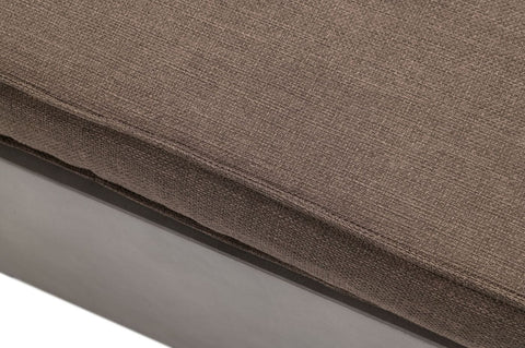 Divani Casa Garza Outdoor Concrete & Acacia 2 Seater Sofa