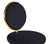 Modrest Haswell Glam Black Velvet Accent Chair (Set of Two)