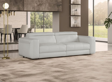 Coronelli Collezioni Icon Modern Italian Grey Leather Sofa Bed