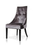 A&X Charlotte Grey Velour Dining Chair (Set of 2)
