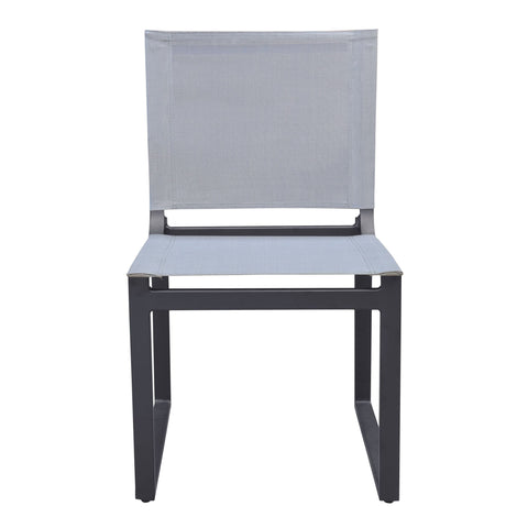 Divani Casa Kayak Modern Outdoor Dark Charcoal Dining Chair (Set of 2)