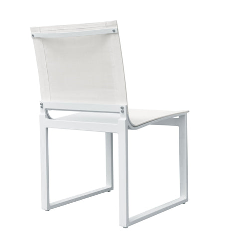 Divani Casa Kayak Modern Outdoor White Dining Chair (Set of 2)
