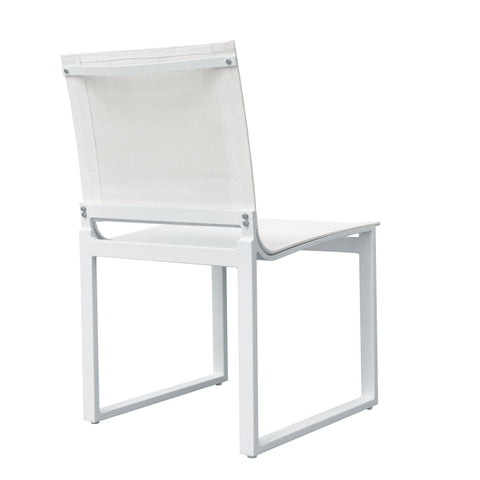 Divani Casa Kayak Modern Outdoor White Dining Chair (Set of 2)