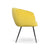 Modrest Luzerne Modern Yellow Velvet Dining Chair