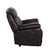 ACME Perfiel 2 Tone Dark Brown Top Grain Leather Sofa Model LV00066