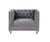 ACME HeiberoII Gray Velvet Chair Model LV00332