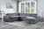 ACME Hanley Gray Fabric Sectional Sofa Model LV00968