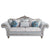 ACME Pelumi Light Gray Linen & Platinum Finish Sofa Model LV01112