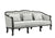 ACME Samael Gray Linen & Dark Brown Finish Sofa Model LV01127