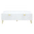 ACME Gaines White High Gloss Finish Coffee Table Model LV01139