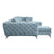 ACME Atronia Deep Green Fabric Sectional Sofa Model LV01161