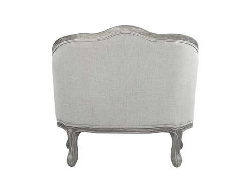 ACME Samael Gray Linen & Gray Oak Finish Chair Model LV01163