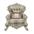 ACME Sorina Velvet, Fabric & Antique Gold Finish Chair Model LV01207