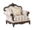 ACME Nayla Pattern Fabric & Walnut Finish Chair Model LV01275