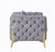 ACME Jelanea Gray Velvet & Gold Finish Chair Model LV01408