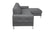 Divani Casa Forli Modern Grey Fabric Right Facing Sectional Sofa