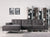 Divani Casa Forli Modern Grey Fabric Left Facing Sectional Sofa