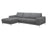 Divani Casa Forli Modern Grey Fabric Left Facing Sectional Sofa