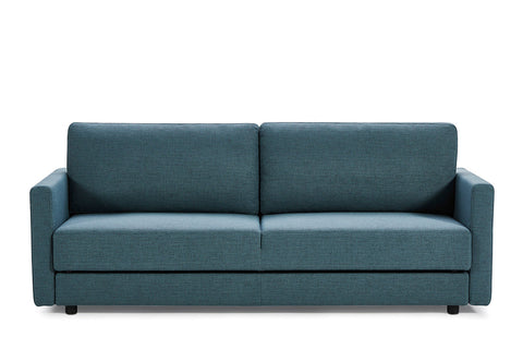 Divani Casa Fredonia Modern Blue Green Fabric Sofa Bed with Storage