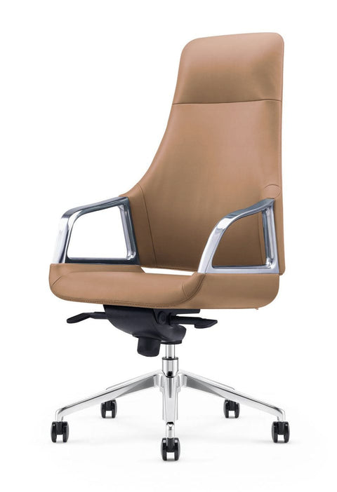 Modrest Merlo Modern Brown High Back Executive Office Chair