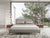 Modrest Paula Mid Century Grey Upholstered Bed
