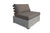 Divani Casa Garza Outdoor Concrete & Teak Modular Sofa