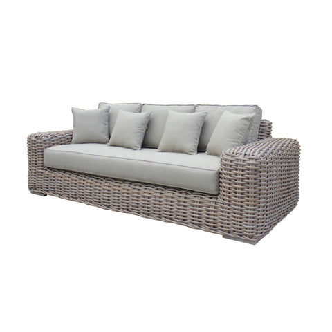 Divani Casa Portugal Outdoor Beige Wicker Sofa Set