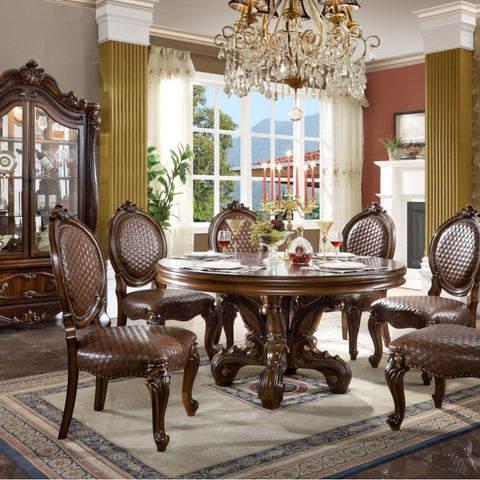 ACME Versailles  Cherry Finish Dining Table Model DN01391